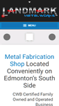 Mobile Screenshot of landmarkmetalworks.com